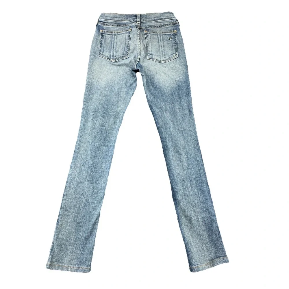 Rag & Bone Women's Skinny Jeans Sz 24 Light Wash‎ Stretch Denim Mid Rise